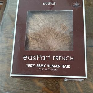EasiHair Remy Human Hair Clip-In Topper 8 inches color 14/26